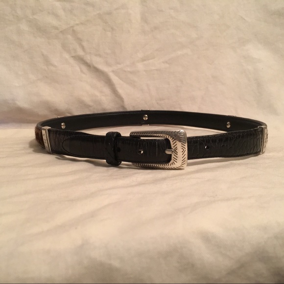 Vintage Brighton Handbag with Fur Pom & Belt - Picture 7 of 8